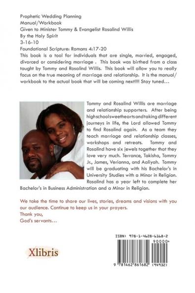 Prophetic Wedding Planning Manual/Workbook