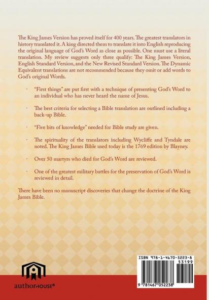 After 400 Years of the King James Version of the Bible