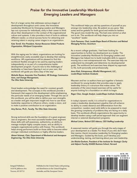 Innovative Leadership Workbook for Emerging Managers and Leaders