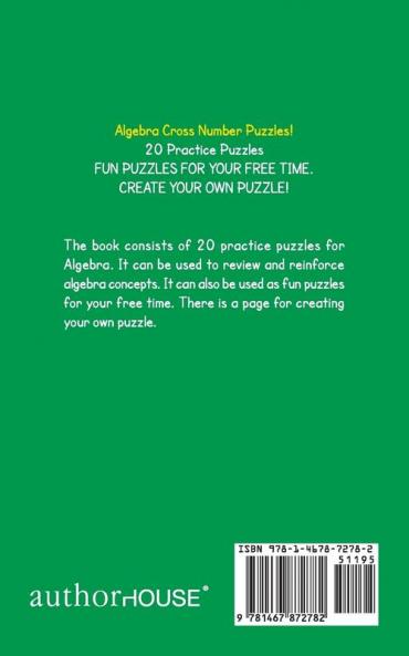 Algebra Cross Number Puzzles