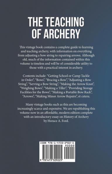 The Teaching of Archery (History of Archery Series)