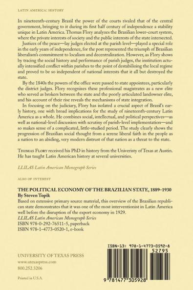 Judge and Jury in Imperial Brazil 1808-1871
