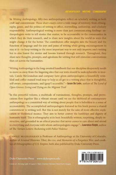 Writing Anthropology