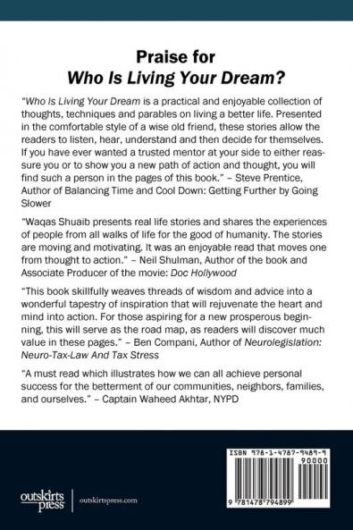 Who is Living Your Dream? Taking Charge and Seeking Change