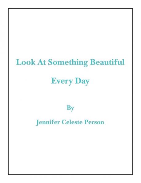 Look at Something Beautiful Every Day