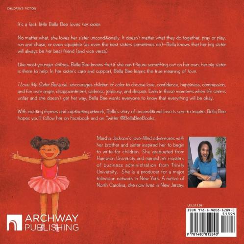 I Love My Sister Because...: The Bella Bee Story Tales