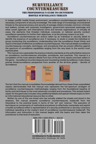 Surveillance Countermeasures: The Professional's Guide to Countering Hostile Surveillance Threats