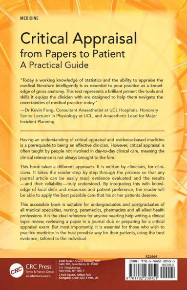 Critical Appraisal from Papers to Patient