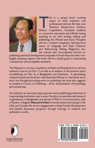 A Manual of Style and Standards in Academic Writing Editing and Publishing