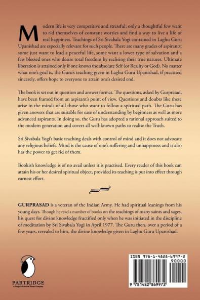 Laghu Guru Upanishad: Spiritual Teachings of Sri Sivabala Yogi