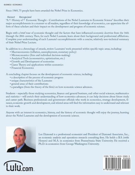 A Recent History of Recognized Economic Thought