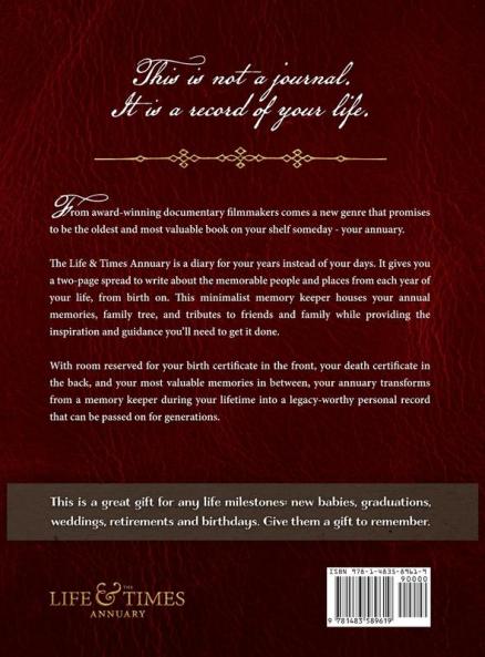 The Life & Times Annuary: Passage Edition