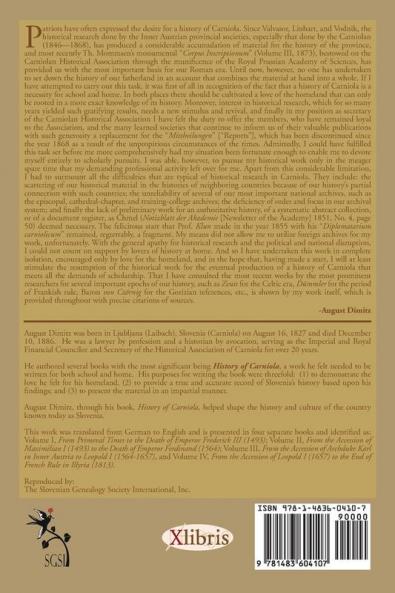 History of Carniola Volume II