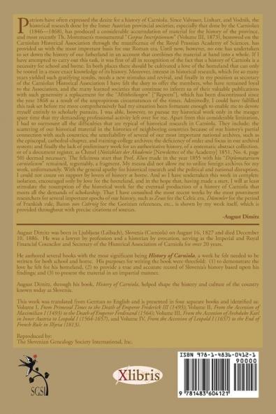History of Carniola Volume III