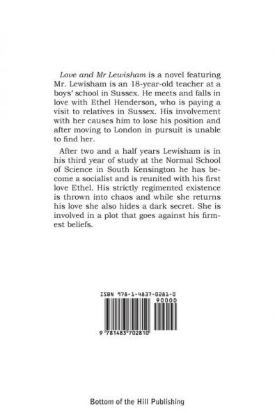 Love and Mr. Lewisham the Story of a Very Young Couple