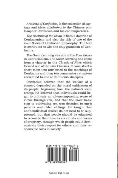 The Analects the Doctrine of the Mean & the Great Learning