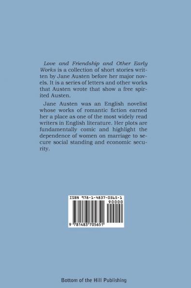 Love and Friendship and Other Early Works
