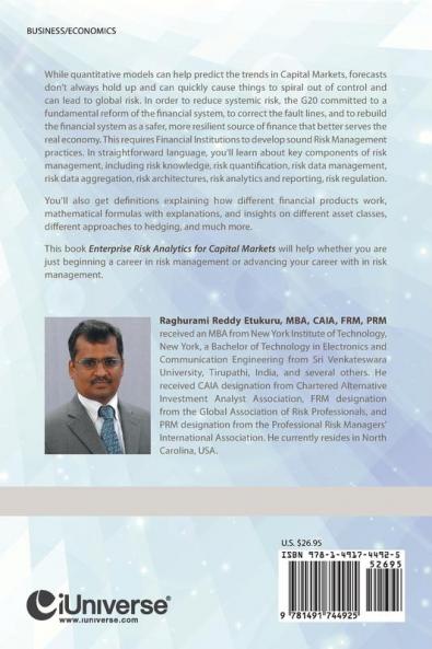 Enterprise Risk Analytics for Capital Markets