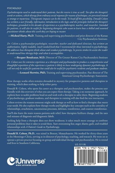 A Patient's Guide to Psychotherapy