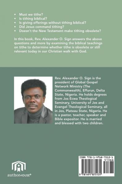 Tithe Obsolete or Relevant?