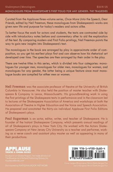 Monologues from Shakespeare’s First Folio for Any Gender