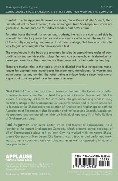 Monologues from Shakespeare's First Folio for Women