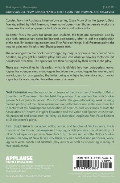 Monologues from Shakespeare's First Folio for Women