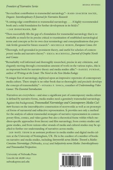 Transmedial Narratology and Contemporary Media Culture