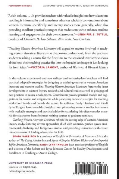 Teaching Western American Literature