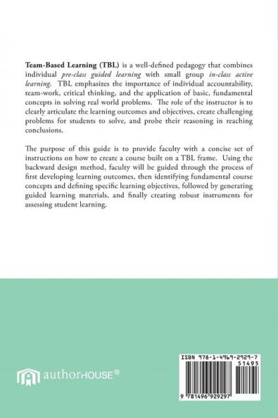 A Team-Based Learning Guide for Faculty in the Health Professions