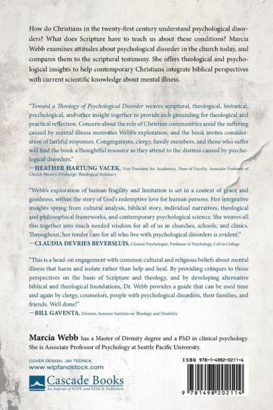Toward a Theology of Psychological Disorder