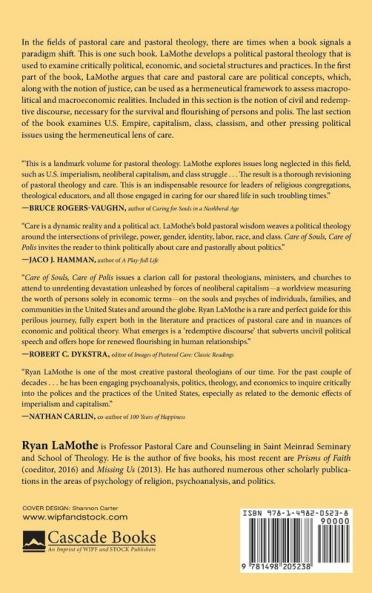 Care of Souls Care of Polis: Toward a Political Pastoral Theology