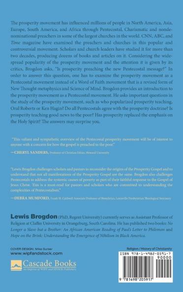 The New Pentecostal Message?: An Introduction to the Prosperity Movement