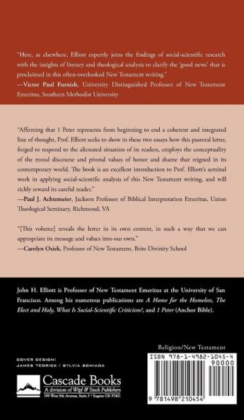 Conflict Community and Honor: 1 Peter in Social-Scientific Perspective (Cascade Companions)