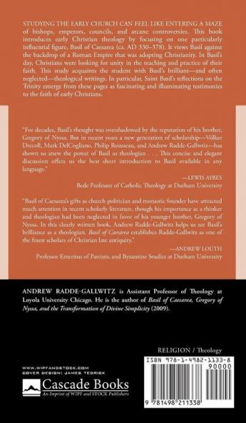 Basil of Caesarea: A Guide to His Life and Doctrine (Cascade Companions)