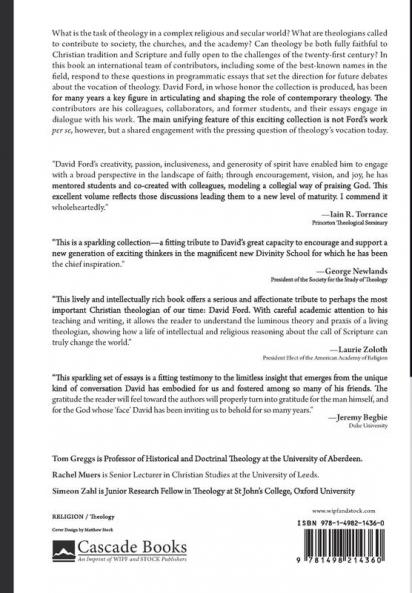 The Vocation of Theology Today: A Festschrift for David Ford