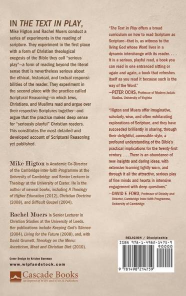 The Text in Play: Experiments in Reading Scripture