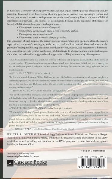 Building a Community of Interpreters: Readers and Hearers as Interpreters