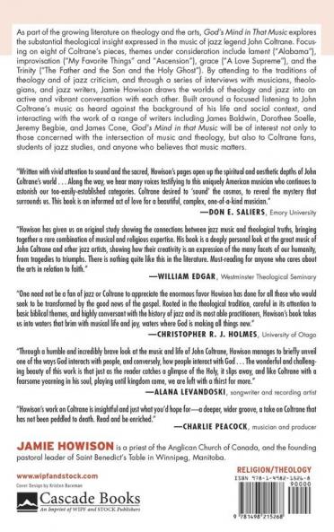 God's Mind in That Music: Theological Explorations Through the Music of John Coltrane