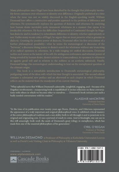 Desire Dialectic and Otherness: An Essay on Origins Second Edition