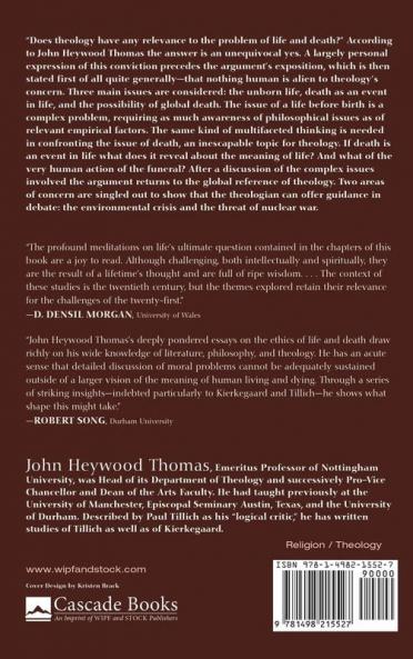 Theology and Issues of Life and Death
