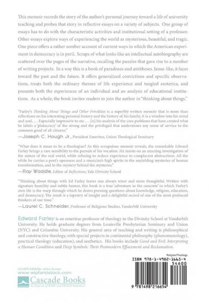 Thinking about Things and Other Frivolities: A Life