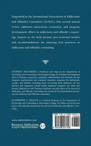 Annual Review of Addictions and Offender Counseling II
