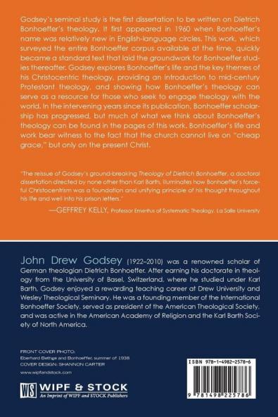 The Theology of Dietrich Bonhoeffer (Bonhoeffer Secondary Studies)