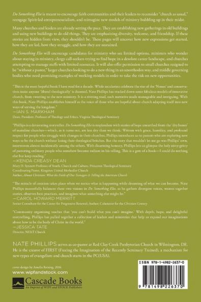Do Something Else: The Road Ahead for the Mainline Church