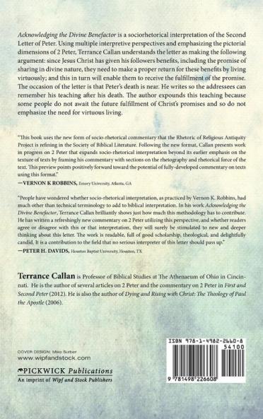 Acknowledging the Divine Benefactor: The Second Letter of Peter