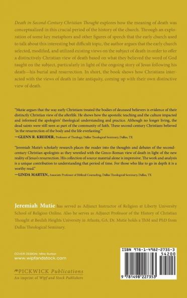 Death in Second-Century Christian Thought: The Meaning of Death in Earliest Christianity