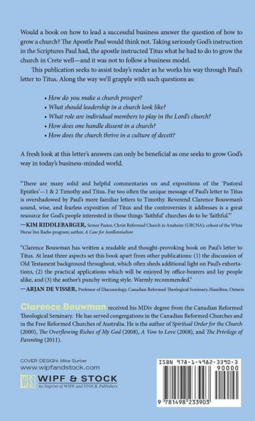 Leadership for Growing Churches: Paul's Recipe for Prospering the Church in Crete