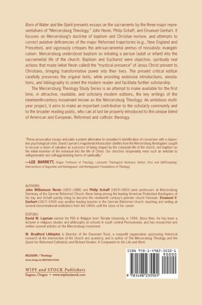 Born of Water and the Spirit: Essays on the Sacraments and Christian Formation: 6 (Mercersburg Theology Study)
