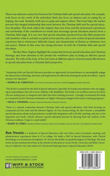 Integrating Faith and Special Education